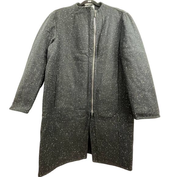 Nordstrom Signature & Caroline Issa Odette 100% Virgin Wool Coat Large - Picture 2 of 10